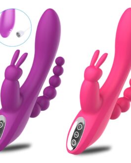 3 in 1 G Spot Rabbit Dildo Vibrator Orgasm Adult Toys Powerful USB Charging Magnetic Waterproof Masturbation Sex Toys for Women