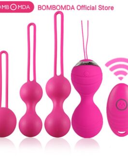 5pcs Vaginal tighten Exercise Kegel Balls 10 Speed Vibrating eggs Silicone Ben wa ball G Spot Vibrator Erotic sex toy for Women