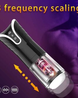 Automatic Male Masturbator For Men Electric Telescopic Masturbation Cup Real Vagina Pussy Adult Sex Toys For Men Masturbation