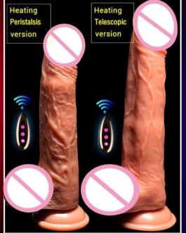 Automatic Telescopic Heating Huge Dildo Remote Control Realistic Big Dildo Vibrator G Point Adult Sex Toys For Women Masturbator