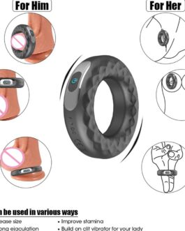 Cock Ring For Penis Vibration Ring Delay Ejaculation Vibrating Ring Male Mini Bullet Vibrator Clit Erection Lock Sex Toy For Men