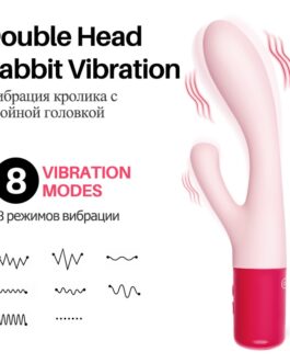 Durex Powerful Vibrator Double Head Rabbit Vibrator G-Spot Silicone Clitoris Stimulate Massager Dildo Magic Sex Toys for Women