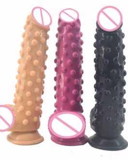 FAAK silicone realistic dildo with suction cup raised pointed extreme stimulate anal dildo big fake penis sex toys for women