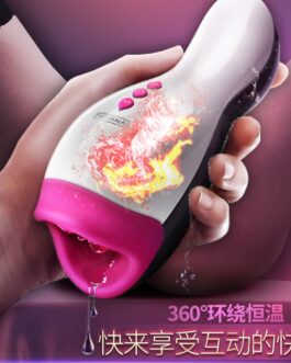 Full Automatic Telescopic Rotation Male Masturbator Automatic Heating Sucking Oral Sex Cup masturbation sex toys for men