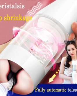 Fully automatic telescopic rotation Male Masturbator Silicone Real Vagina Adult Climax electric airplane cup Sex Toys For Men18