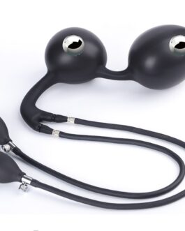 Huge Inflatable Anal Plug Prostate Massager Large Dildo Vagina Anus Dilator Butt Beads With Metal Ball Sex Toy For Men Women Gay