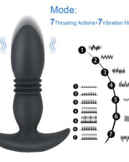 OLO Dildo Butt Plug Vibrator Telescopic Vibrating Wireless Remote Control Prostate Massager Anal Vibrator Sex Toys for Women Men