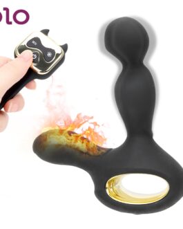 OLO Heating Vibrator G-Spot Stimulation Vibrating & Rotating Butt Plug Prostate Massager Dildo Sex Toys For Women Men