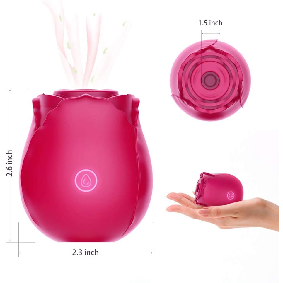 Oral Sex Sucking Vibrator with 7 Frequency Nipple Clit Stimulator Rechargeable Waterproof Female Masturbation Sex Toys for Women - Image 3