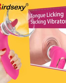 Pussy Sucking Dildo Vibrator Sex Toys for Woman Tongue Licking Clitoris Stimulator Nipple Sucking Vibrator Masturbator Massager