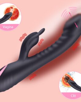 SHAKI G-Spot Dildo Rabbit vibrators Hitting Vibrating Vagina Massager Female Masturbator Clitoris Stimulator Sex Toys For Women