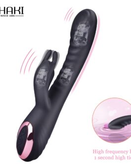 SHAKI G-Spot Dildo Rabbit vibrators Hitting Vibrating Vagina Massager Female Masturbator Clitoris Stimulator Sex Toys For Women