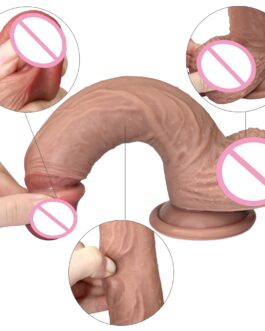 Soft Silicone Suction Cup Dildo Realistic Artificial Penis Big Thick Strapon Dildo Dick for Lesbian Adult Sex Toys for Women.