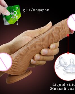 Soft liquid silicone Realistic dildo for women sex toys adult Strong sucker Skin feel penis Couple G point Masturbation