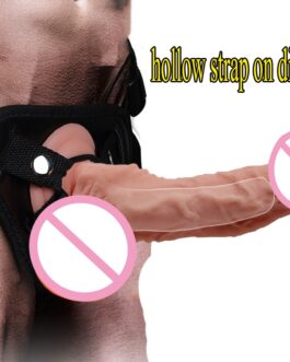 Super Soft Hollow Strap On Dildo Realistic Strap On Harness Suction Cup Dildo Penis Artificial Unisex Sex Toys For Women Men