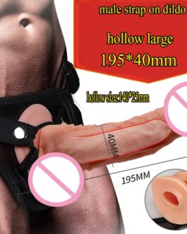 Super Soft Hollow Strap On Dildo Realistic Strap On Harness Suction Cup Dildo Penis Artificial Unisex Sex Toys For Women Men