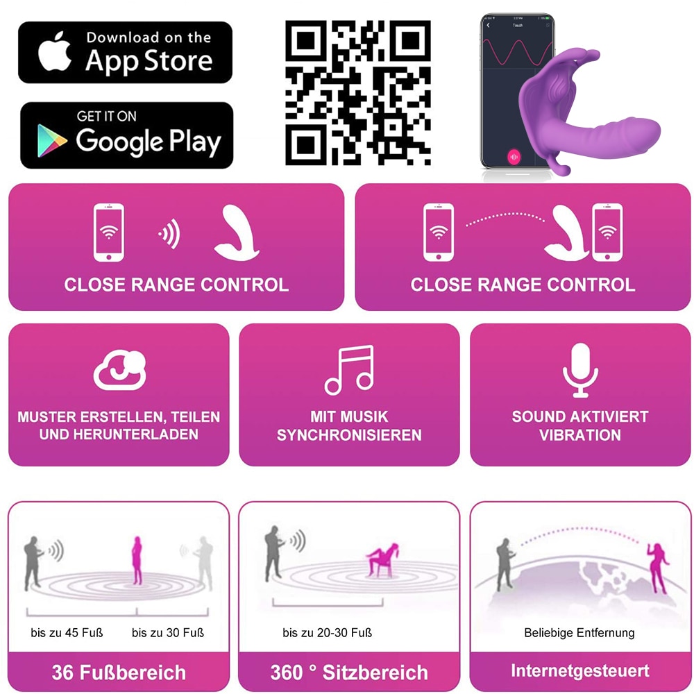 Wearable Panties Dildo Vibrators APP Wireless Remote Control Sex Toys for Women 10 Speed G Spot Clitoris Stimulate Vagina Orgasm - Image 2