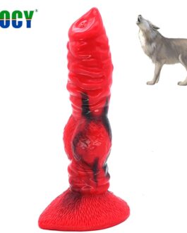 YOCY Animal Dildo Color Silicone Toys Realistic Wolf Fake Penis Adult Toys Fantasy Dildo Holder Masturbation Sex Toys For Women